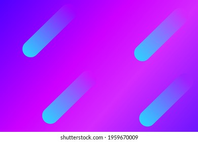 Purple blue gradient background with light blue thick oval lines