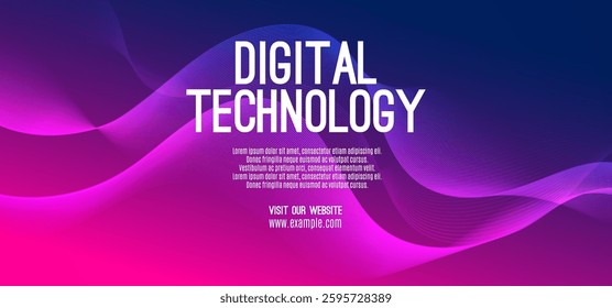 Purple blue gradient technology digital speed connect background, abstract pink cyber information communication, innovation future tech data, internet network connection, Ai big data line illustration