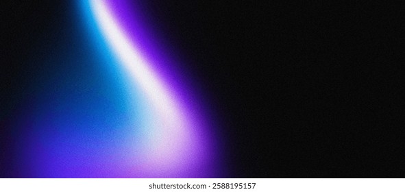 Purple and blue gradient with trendy blur, chroma grainy noise, colorful liquid chameleon effect, Y2K style, light glow, and noise gradient.