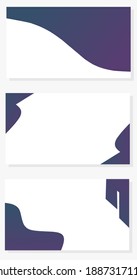 purple and blue gradient vector background.  backgrounds for presentations, websites, flyers, posters.  eps vector background three in one