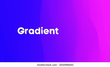 Purple blue gradient wave. Neon gradient graphic color background. Vector illustration,