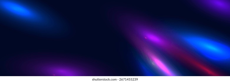 Fondo de efecto de fuga de luz azul púrpura. Superposición de bengala de bokeh de película. Plantilla de textura de Filtrar de fotos de neón de Antiguas. Fondo de pantalla de Fotografía expuesto. Fondo de gradiente ultravioleta de desenfoque Abstractas.
