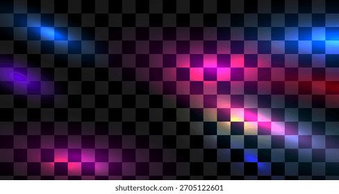 Fondo de efecto de fuga de luz azul púrpura. Superposición de bengala de bokeh de película. Plantilla de textura de Filtrar de fotos de neón de Antiguas. Fondo de pantalla de Fotografía expuesto. Fondo de gradiente ultravioleta de desenfoque Abstractas.