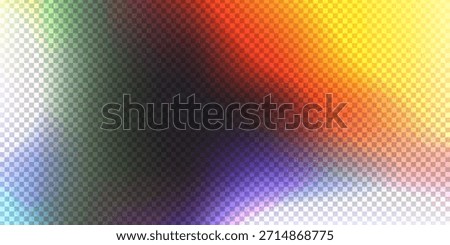 Purple blue light leak effect background. Film bokeh flare overlay. Vintage neon photo filter texture template. Exposed photography wallpaper. Abstract blur ultraviolet gradient backdrop. Vector