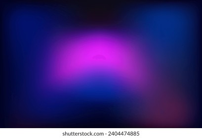 a purple and blue light is shown in a dark black background vector illustration design, neon light background color color lens flare