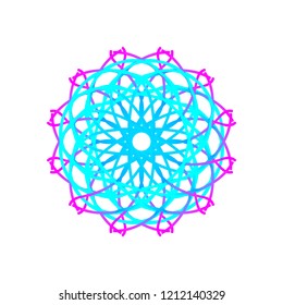purple blue mandala