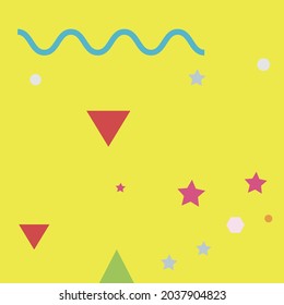 Purple Blue Pink Digital Geometrical Art Illustration. Colorful Green Violet Vector Illustration. Grey Orange Simple Modern Style Simple Hipster Art. Multicolor Red Yellow Modern Art Pattern.