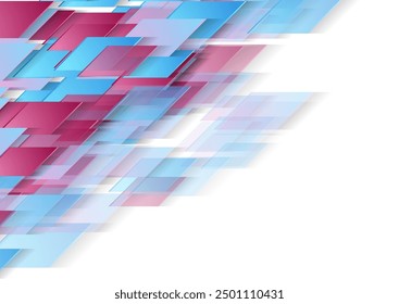 Lila blau glänzend geometrische Tech abstrakten Hintergrund. Futuristisches Vektordesign