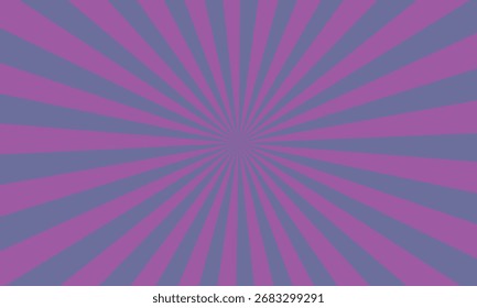 A purple and blue sunburst pattern emanating from the center of the image.