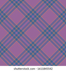 Purple and Blue Tartan Plaid Scottish Seamless Pattern. Texture from tartan, plaid, tablecloths, shirts, clothes, dresses, bedding, blankets and other textile.