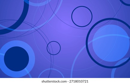 roxo azul violeta multicírculos formas engraçado padrão estilo abstrato fundo