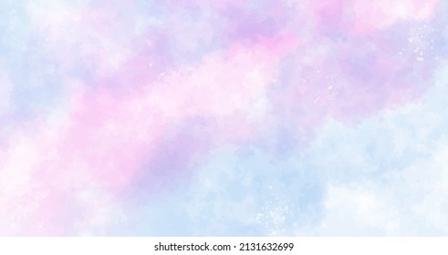 purple blue watercolor background. pastel mottled border texture and blurred grunge design in old vintage backgrounds.