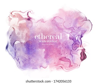 purple blue watercolor sketch effect background