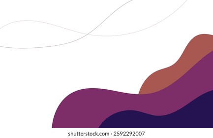 A purple and blue wave with a white background. The wave is very smooth and has a lot of detail