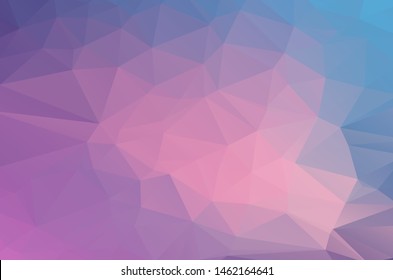 Purple blue white Low poly crystal background. Polygon design pattern. blue purple Low poly vector illustration, low polygon background.