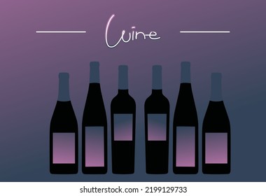 azul púrpura Vino Gradación visual