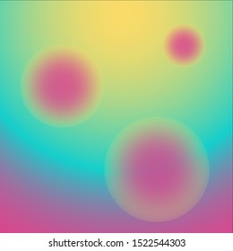 Purple, Blue & Yellow Circular Gradient Background Vector 