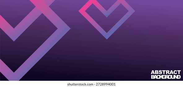 Vetor de fundo dinâmico roxo azulado, forma básica quadrada abstrata.