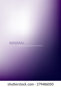 Purple blur background and white space minimal background for text and message design brochure template