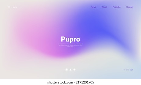 Purple blurred gradient background design. Modern wallpaper design for poster, website, placard, cover, advertising. Vector illustration.