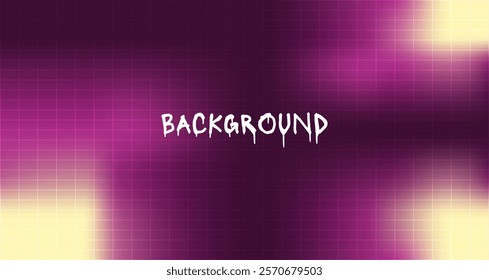 Purple blurred gradient background design. Modern bright wallpaper with grid lines 