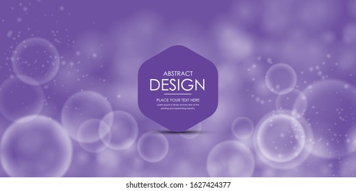 Purple bokeh abstract background design