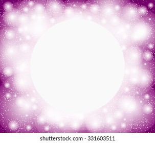 Purple bokeh background vector. Glitter, snow background for Christmas, New Year. Made with Blending modes.