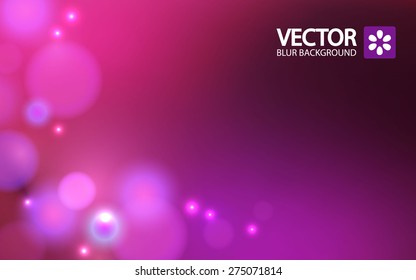 Purple bokeh background. Vector illustratuon.