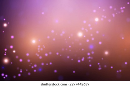Purple bokeh soft light abstract background, Vector eps 10 illustration bokeh particles, Background decoration