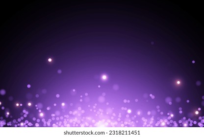 Purple bokeh soft light abstract backgrounds, Vector eps 10 illustration bokeh particles, Backgrounds decoration