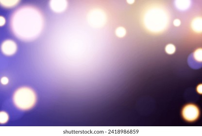 Purple bokeh soft light abstract background, Vector eps 10 illustration bokeh particles, Background decoration