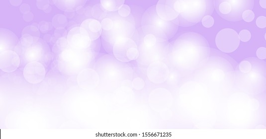 Purple bokeh vector background. Abstract gradient glitter illustration wallpaper for template website. Cover social media business advertising. minimal style. 