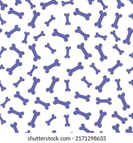 Purple bone treat seamless pattern.