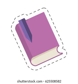 purple book bookmarks library