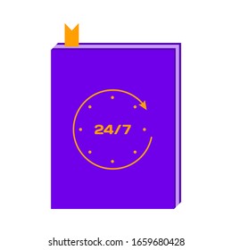 Purple book cover with text indicating regular reading.