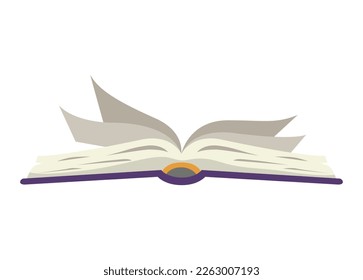 purple book open isolated icon