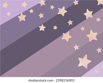 Purple Border Background with Lots of Stars