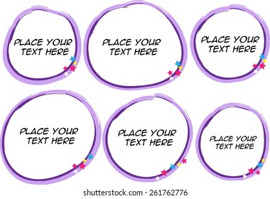 purple border with star