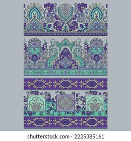 purple border vector for print