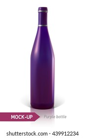 purple bottles of wine or cocktail