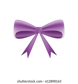 Purple bow