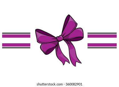 Purple Bow Tie