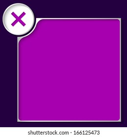 purple box for any text with ban mark