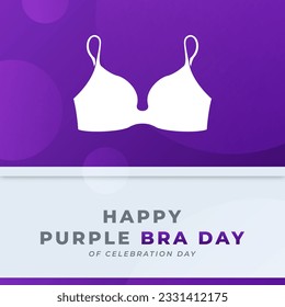 Purple Bra Day Celebración Vector Diseño Ilustración para fondo, afiche, cartel, publicidad, tarjeta de saludo