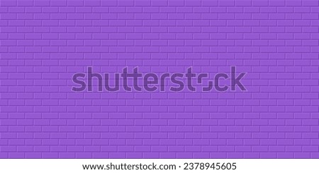 Purple brick wall background, Abstract geometric seamless pattern design, Vector illustration