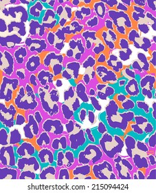 Purple bright animal print ~ seamless vector background