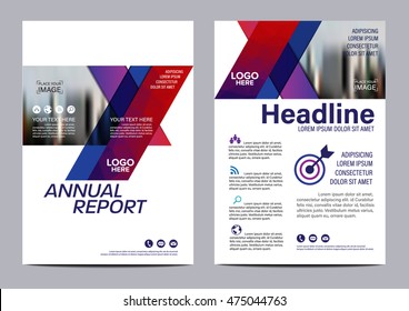 Purple Brochure Layout design template. Annual Report Flyer Leaflet cover Presentation Modern background. illustration vector in A4 size