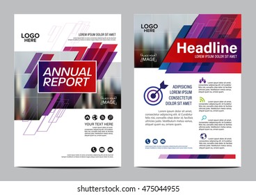 Purple Brochure Layout design template. Annual Report Flyer Leaflet cover Presentation Modern background. illustration vector in A4 size