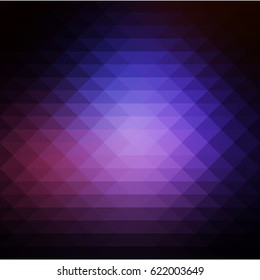 Purple brown black abstract geometric background with rows of triangles, square 