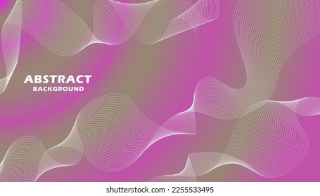 Purple and brown gradient background with white wavy lines made into element of swirls, vector illustration for websites, presentations,  backdrops, flyers, banners